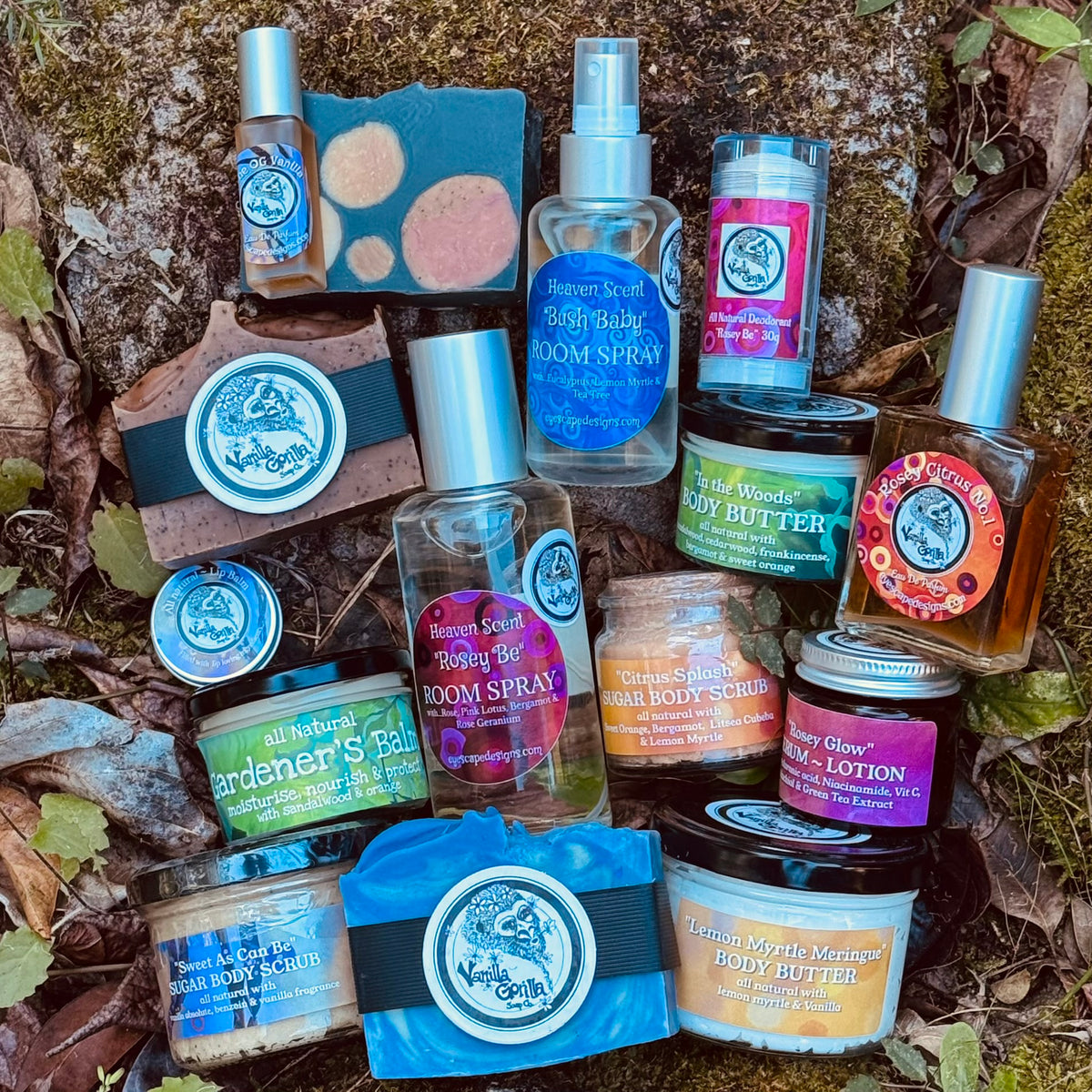 Selection of bright goodies from the vanilla gorilla range