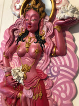 Pink "Cloudland Goddess" Wall Art