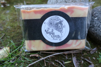 Orange/yellow fresh orange scented bar soap 