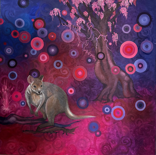 Pademelon Palace - original Art - oil on canvas