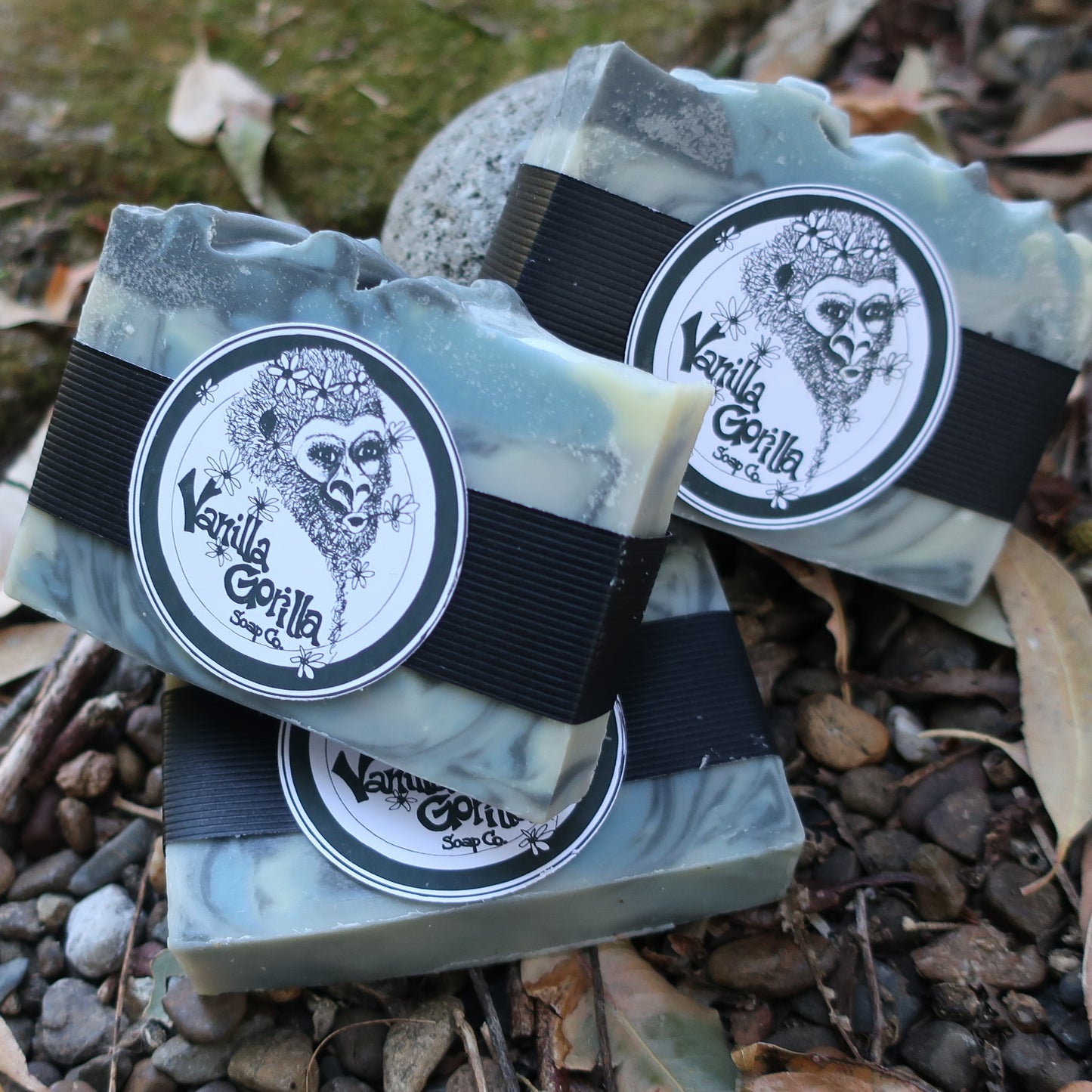 Pile of vanilla gorilla silverback soap