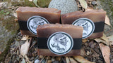coconut/vanilla gorilla soap bars on natural background
