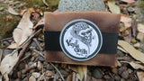 Bar of soap with Vanilla Gorilla branding on a natural background