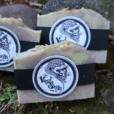 Subtle lavender and rose geranium soap bars with purple clay luxurious bar soap