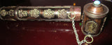  Incense Tube / Tibetan Incense Holder~Copper 8 auspicious symbols 