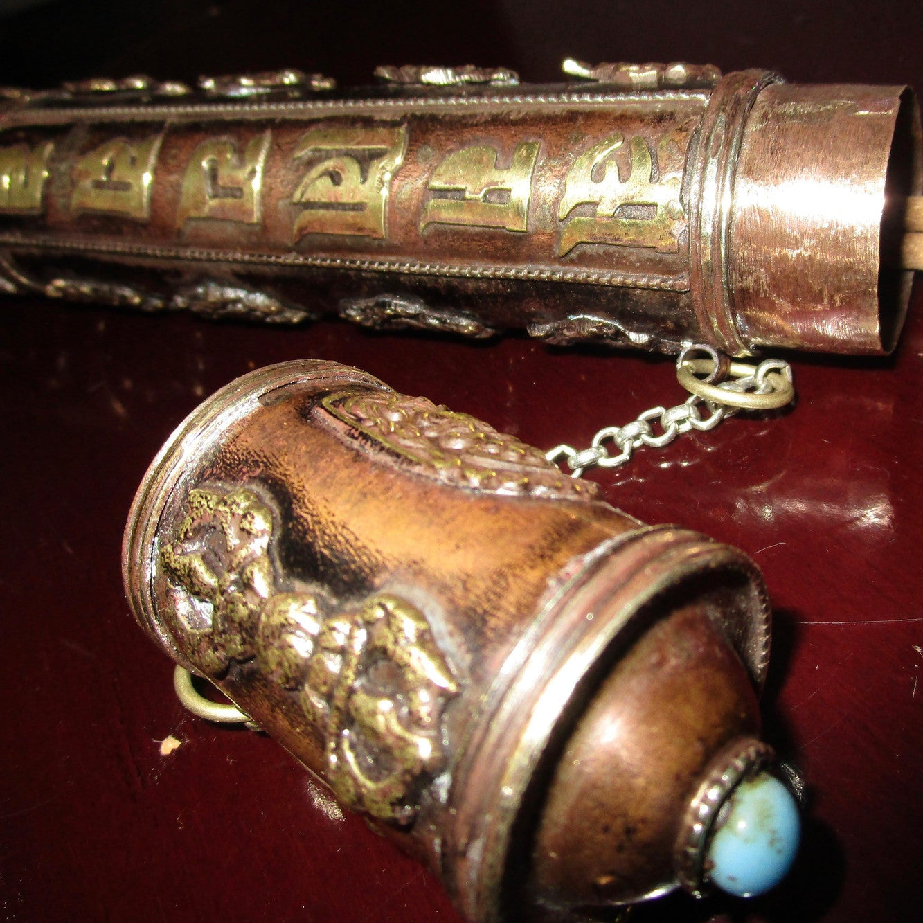 Copper 8 symbols Incense Tube / Incense Holder - Eyescape Designs
