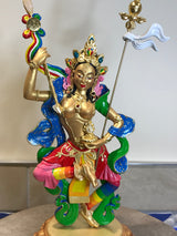 Buddhist Statue-Princess Mandarava (Made to Order)~Gold/rainbow