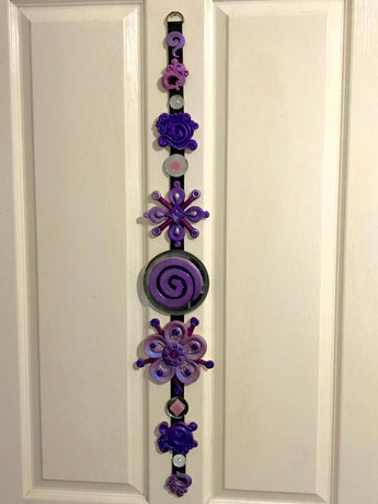 Purple Swirl love heart Dangelie wall hanging  