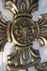 Solid Bronze Double Dorje / Crossed Vajra Wall Art