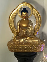 Gold on gold Medicine Buddha Statue 13inch