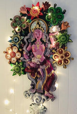 Frida - goddess of flowers sculpted wall art