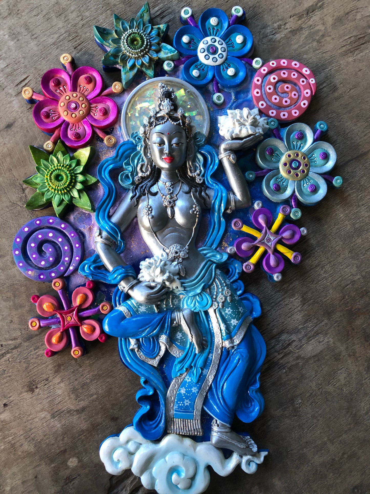 Moonflower Goddess - multidimensional original artwork