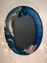 Blue Dolphins Mirror ~ home decor