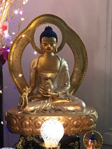 Medicine Buddha Statue on altar