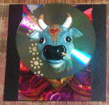 soft blue Divine Bovine funky fridge magnet