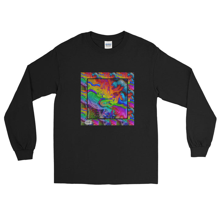 Men’s Long Sleeve Shirt ~ Rainbow Dragon