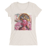 pink goddess art print ladies t-shirt ~ oatmeal