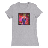 Women’s Slim Fit T-Shirt ~ psychedelic Karma Cow print