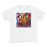Youth Short Sleeve T-Shirt ~ unisex ~ eyescape auspicious knot art print - Eyescape Designs