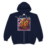 Unisex  Zip Hoodie w/ Endless Knot Buddhist Art Print