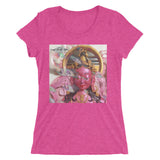 pink goddess art print ladies t-shirt ~ hot pink