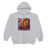 Unisex  Zip Hoodie w/ Endless Knot Buddhist Art Print