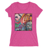 Ladies' short sleeve t-shirt ~ colourful Goddess Art Print