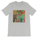 Short-Sleeve Unisex T-Shirt ~ 100% cotton ~ triple psychedelic green goddess print
