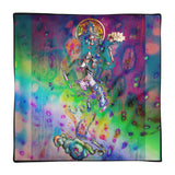 Square Pillow Case only ~ printed with psychedelic Rainbow Goddess