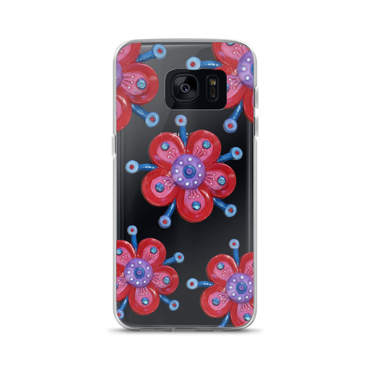 Samsung Case ~ Red Flower Art Print
