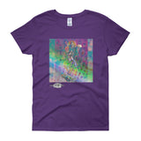 Women's short sleeve t-shirt ~ Rainbow Goddess Psychedelia
