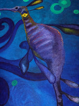 female common weedy sea dragon oil on canvas